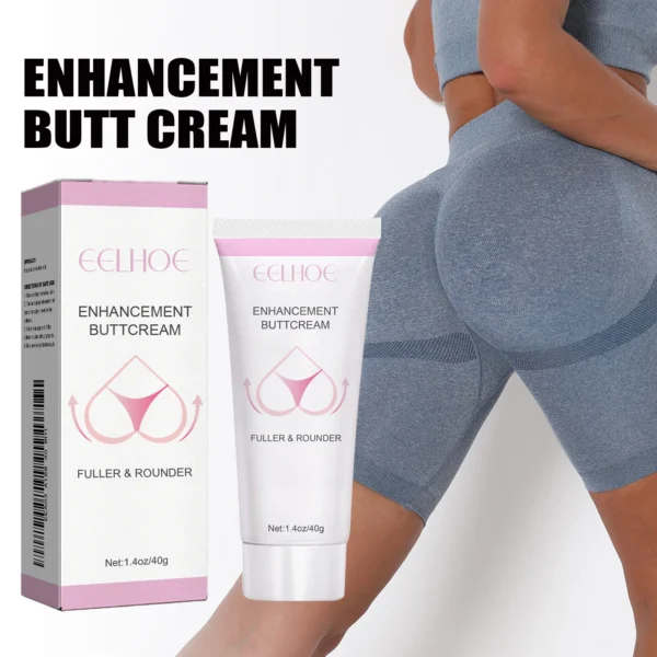 EELHOE Butt Cream Enhancement Hip Moisturizing Cream Hip Massage Tightens Skin Tonifying Hips Peach Hips Hip Lifting Care Cream - Image 2