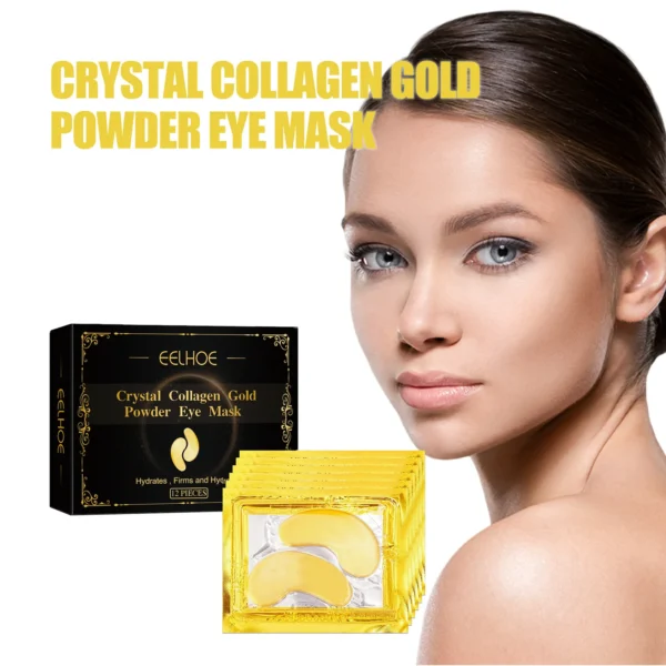 Eelhoe Collagen Gold Eye Mask Elastic And Moisturizing Care Firming Eye Lines Eye Patches Staying Up Late Dark Circles Eye Bags - Image 2