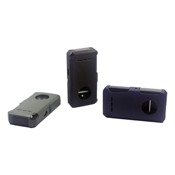 Cigar Torch Lighter, 5-in-1 High multifunction V-cut Cigar Holder Punch Cigar Draw Refillable Jet Flame Butane double torch - Image 2