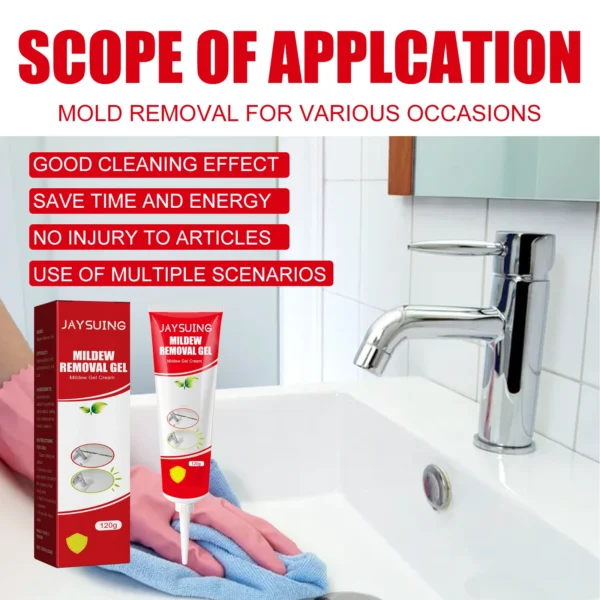 Eco Friendly Mildew Removal Cream Household Anti Mold Cleaner Anti-mildew Tile Stain Agent Wall Mold Remover Deep Cleaning Gel - Image 4