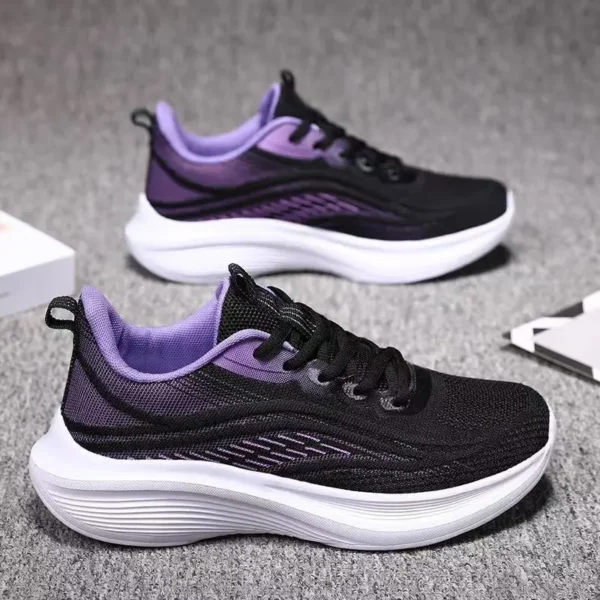2025 Women's Casual Running Shoes Breathable Mesh Anti-Slip Hiking Tennis Sneakers Fashion Summer Athletic Couple Trend 2024 - Image 2