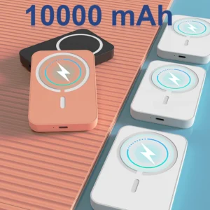 5000 Mah Wireless Magnetic Power Bank, 15 Watt Fast Charging Mobile Power Supply, Portable Magnetic Charger, Suitable for All Apple Devices Adsorption Is Recharged. Outdoor Emergency Power Supply