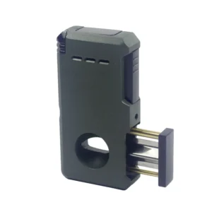 Cigar Torch Lighter, 5-in-1 High multifunction V-cut Cigar Holder Punch Cigar Draw Refillable Jet Flame Butane double torch