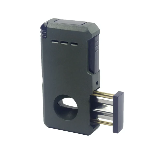Cigar Torch Lighter, 5-in-1 High multifunction V-cut Cigar Holder Punch Cigar Draw Refillable Jet Flame Butane double torch