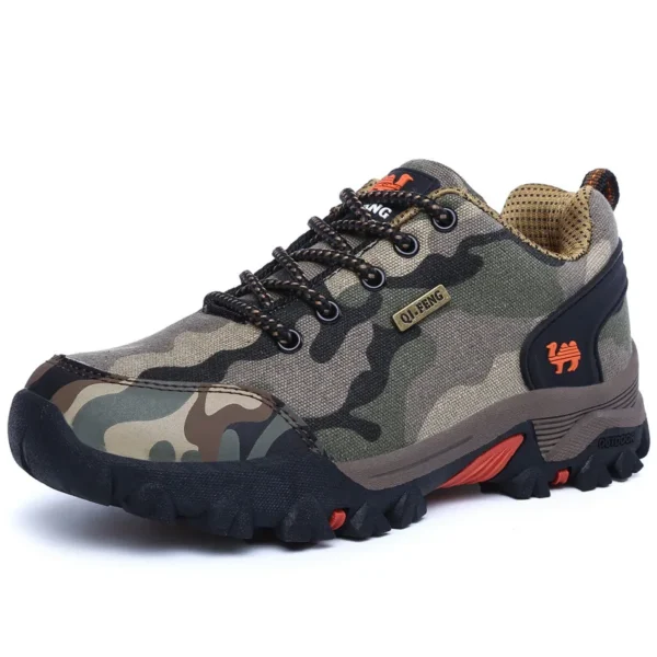 Camouflage Outdoor Camouflage Shoes Men Summer Couple Flat Soft Fashion Hiking Shoes Women Trail Running Shoes Army Green Winter - Image 4