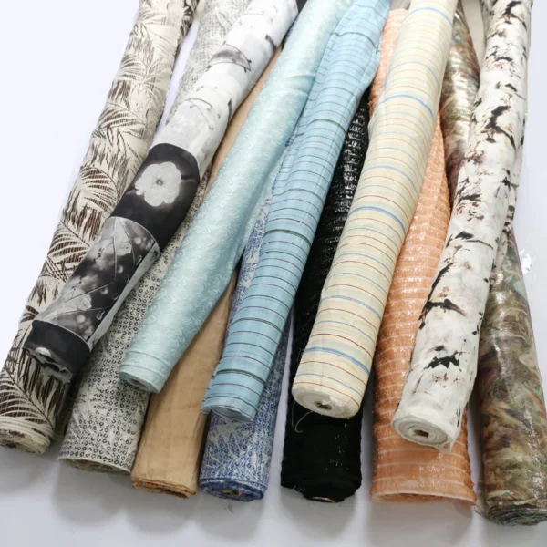 SUPER DEALS! BEST PRICE ! BY METER Natural Silk Fabrics Chiffon Georgette Crepe Silk Linen Cotton Wool Charmeuse - Image 6