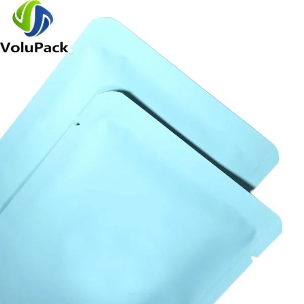 High Quality Vacuum Heat Seal Coffee Bags Open Top Tear Notch Matte Powder Pouches Eco Smell Proof Aluminum Mylar Packaging Bags - Image 5
