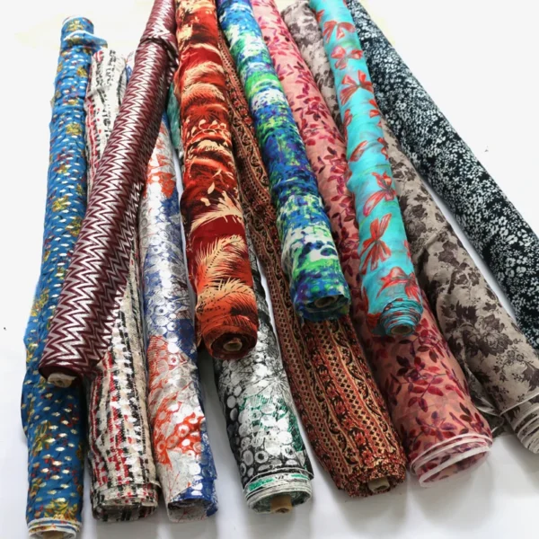 SUPER DEALS! BEST PRICE ! BY METER Natural Silk Fabrics Chiffon Georgette Crepe Silk Linen Cotton Wool Charmeuse - Image 3