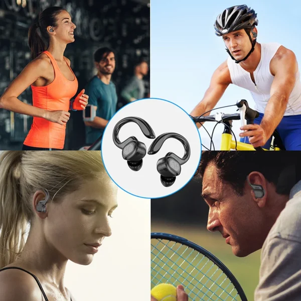 Sports Wireless Earphones BT over Ear Buds with Earhooks Sports Earphones Running in-Ear Headphones vv2 - Image 6