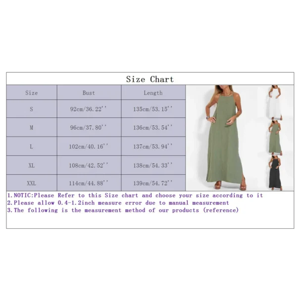 Dresses For Formal Occasions Women'S Fashion Casual Split Strap Dress Solid Color Boho Long Dresses Vestidos Verano Moda 2024 - Image 6