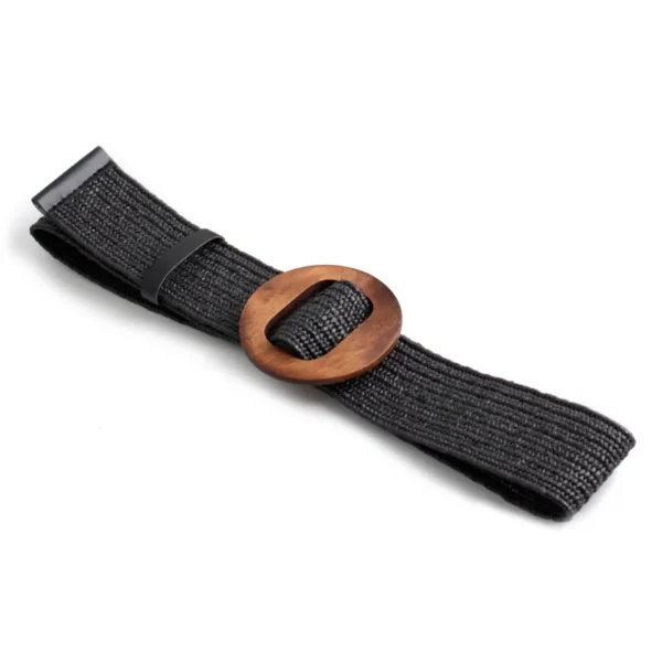 Straw Woven Belt Bohemian Beach Waist for Summer Dress for Slimming Elastic Waist Accessory - Image 4