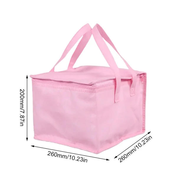 Food Pizza Delivery Insulated Bag Reusable Insulated Thermal Storage Holder Outdoor Picnic Lunch Bag for Hot and Cold Food - Image 5