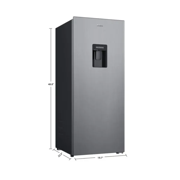 6.5 Cu ft One Door Refrigerator with Water Dispenser Adjustable Racks Energy Efficient Freestanding Compact Fridge Dorm Office - Image 3