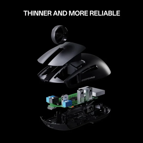 MAMBASNAKE M4 Wireless Gaming Mouse, 52g Lightweight BT/2.4Ghz/Wired Computer Mouse, PAW3311 24K DPI Optical Sensor - Image 5
