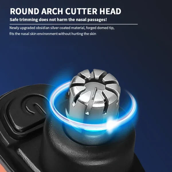 Mini Electric Nose Hair Clipper Rechargeable Multi-kinetic Shaving 2-in-1Unisex Fully Automatic Washable Shaving Nose Trimmer - Image 4