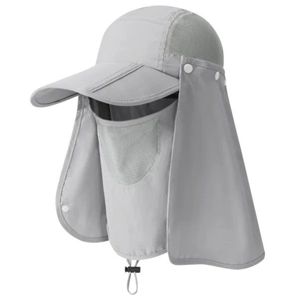 Unisex Neck Face Flap Hat UV Protection Removable Sunshade Hat Breathable Ear Neck Cover Caps Quick Drying for Riding Fishing - Image 6