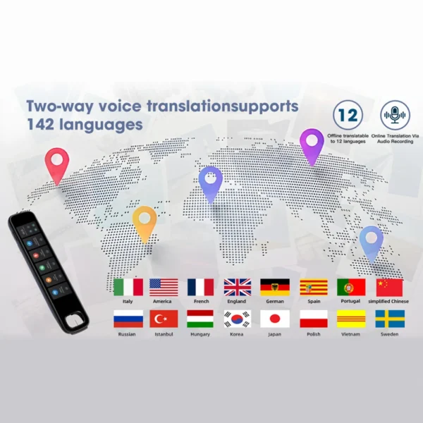 X10B Point Reading Translation Pen 142 Languages Electronic Voice Scanning Pen Translation Dictionary Pen Translator Device - Image 5