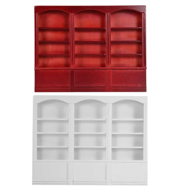 1:12 Doll House Accessories Mini Bookshelf Display Cabinet Bookcase Furniture Dollhouse Bookshelf Mini Bookshelf Furniture - Image 6