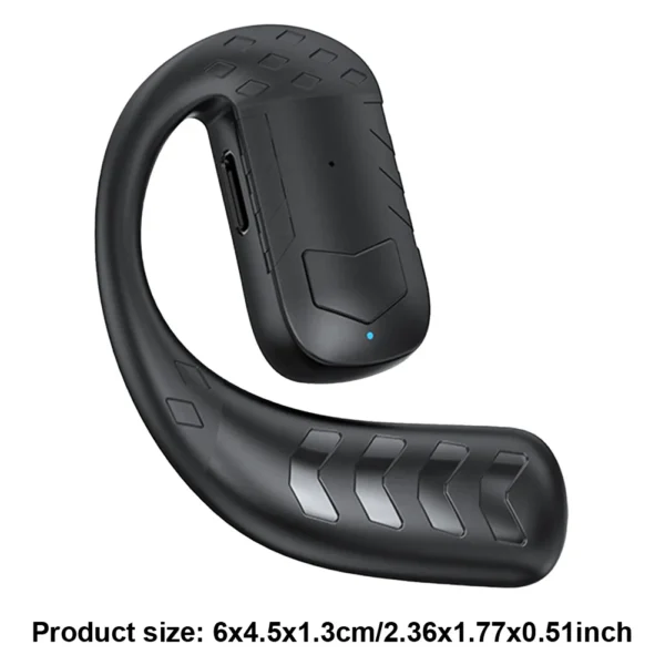 Handsfree Headset Bluetooth-Compatible Earpiece Ear Hook Single Earphones Noise Canceling Waterproof for Android iPhone Samsung - Image 6