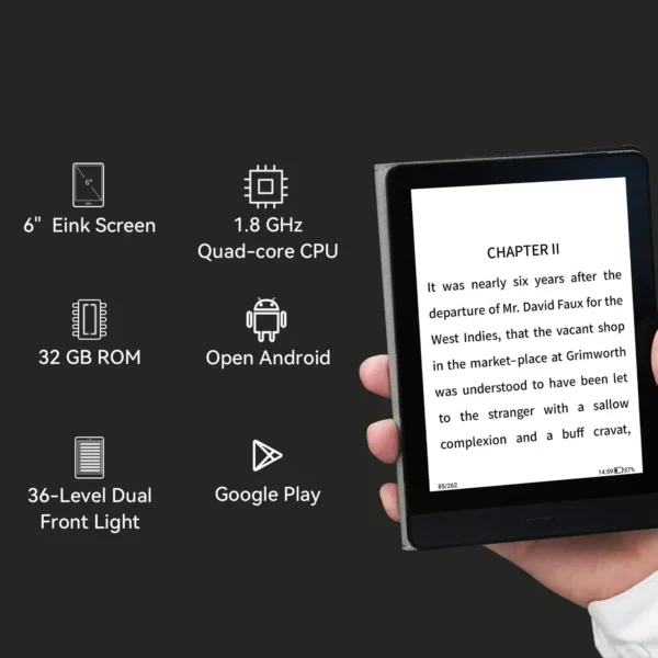 Bigme Read ebook reader, 6'' e-ink screen electronic book, Android system,support google play, Eink screen ebook tablet - Image 3