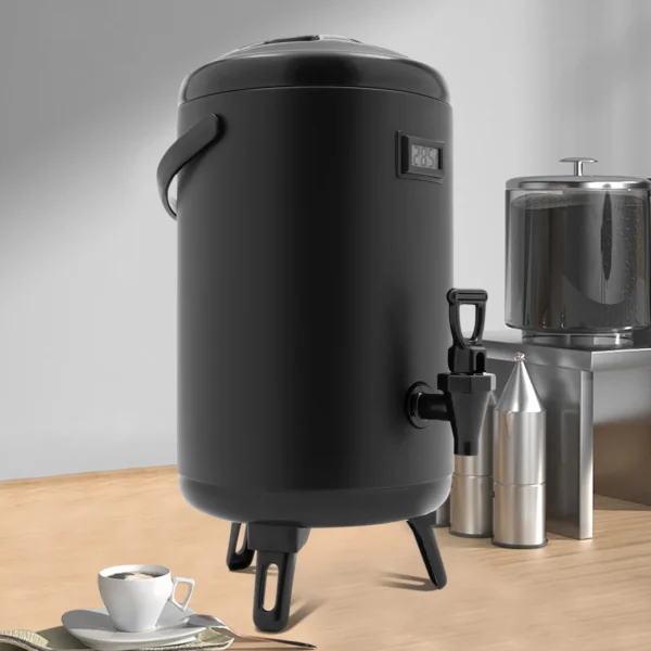 10L Hot Beverage Dispenser Insulated Thermal Drink Dispenser Hot Cold Tea Coffee Milk Container with Spigot Thermometer - Image 4