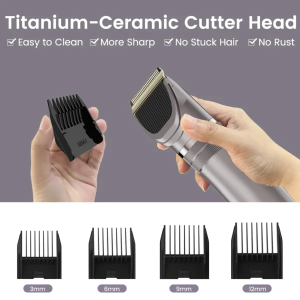 SEJOY Electric Hair Trimmer for Men Hair Clippers for Barbers Rechargeable Cordless Shaver (OiI Not Included)） - Image 5