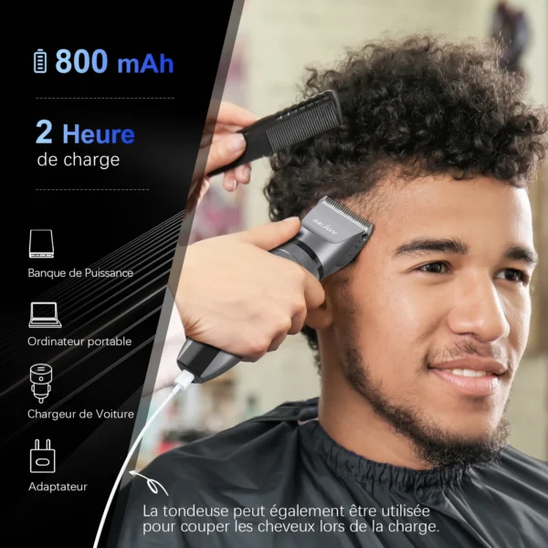 Sejoy Electric Hair Clippers Men Professional kit USB Rechargeable Men's Barber Hair Cutting Machine Beard Trimmer For Men Kids - Image 2