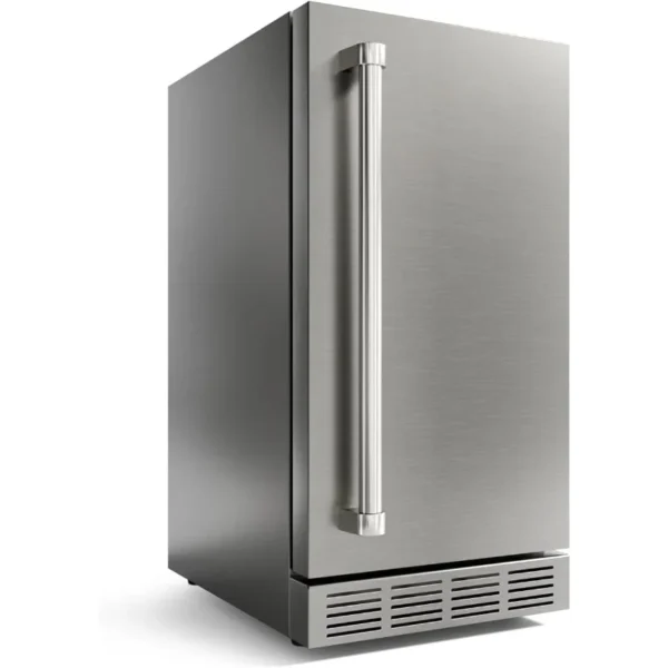 15 Inch Outdoor Refrigerator,Weather Proof Stainless Steel Beverage Beer Cooler Under Counter Fridge,Indoor/Outdoor Refrigerator