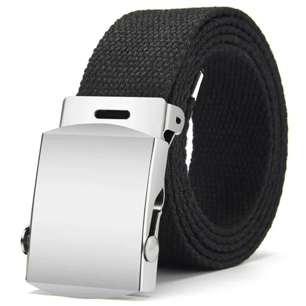 1Pcs New Fashion Unisex Tactical Waist Belt Jeans Male Casual Men Women Belt Canvas 3.0cm Webbing Waistband Ceinture Femme Belts - Image 5