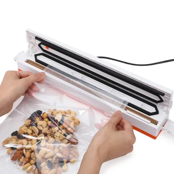 Eletric Vacuum Sealer Degasser Machine with 10PCS Vacuum Packaging Vinyl Bags Vacuum Food Sealer for Home and Kitchen Supplies - Image 3
