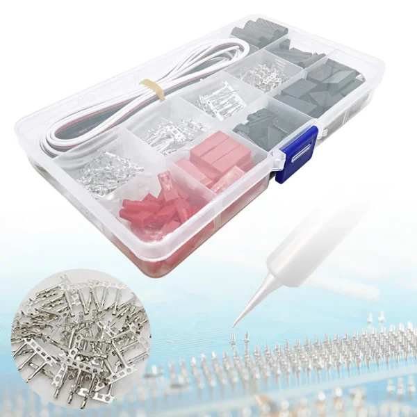 400pcs Servo Connector Socket Crimp Pin Cable Kit 22AWG Wire for JR JST SYP Futaba DIY Servo Extension Cable 2.54mm Terminal - Image 5