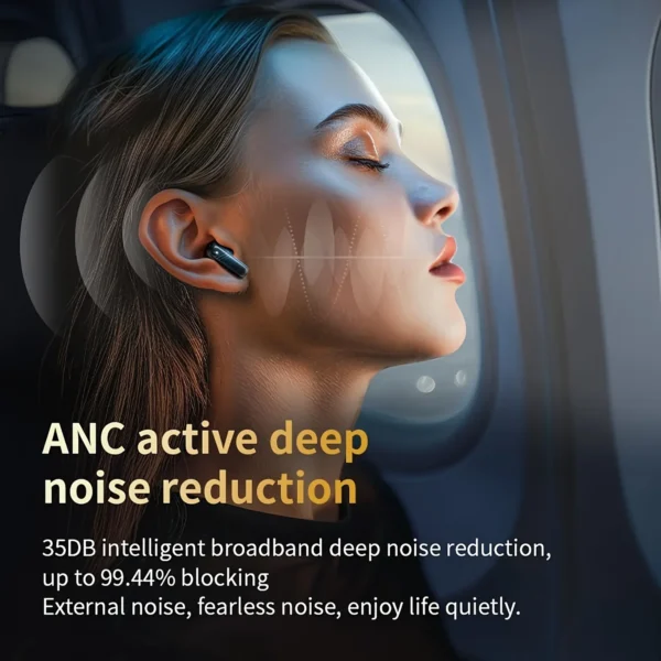 Active Noise Cancelling Bluetooth Earbuds ANC with Smart Touch Screen TWS True Wireless Ear Buds Earphones for iPhone Android - Image 5
