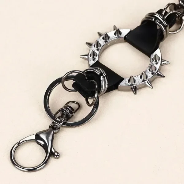 Punk Waist Chains, Spiked Hip Hop Trouser Chains, Retro Metal Belts for Pants, Handbag & Apparel Decoration, Rock Style - Image 5