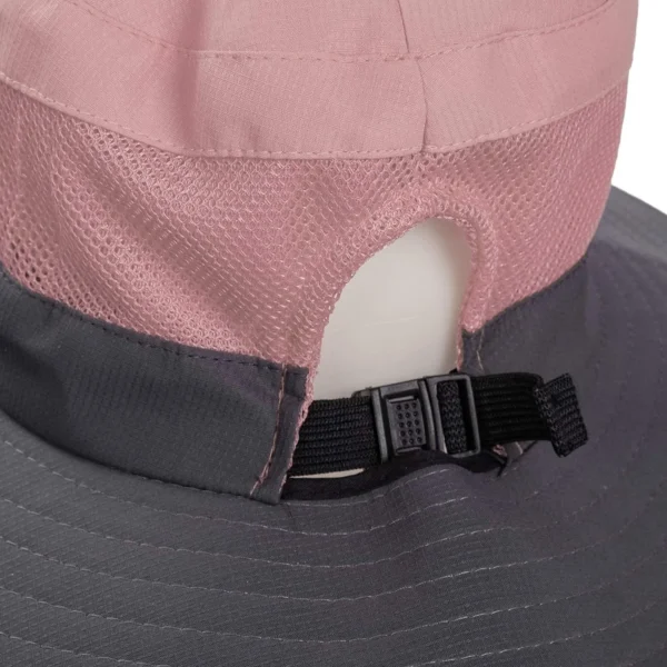 Ponytail Sun Bucket Hats for Women UV Protection Foldable Mesh Wide Brim Hiking Beach Fishing Summer Safari - Image 4