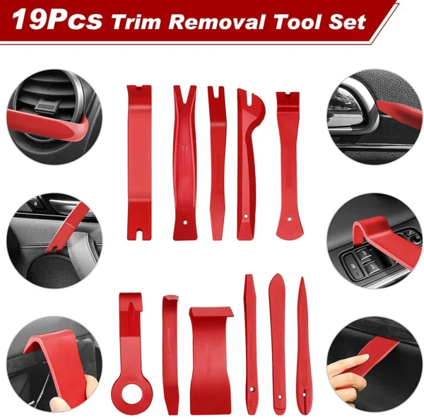 Garage Tools Car Interior Removal Kit Plastic Trim Door Panel Disassembly Suit Auto Clips Puller Diy Hand tool - Image 3