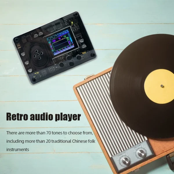 Mini Theremin Electronics Kit with Screen Display Retro Audio Player Electronic Creative Musical Instrument for Music Lover - Image 2