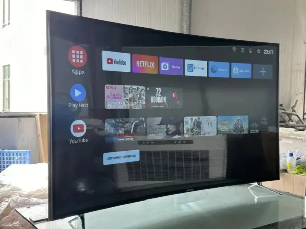 Wholesale LED TV Curved Screen 55 Inch Metal Frame Smart Android LCD TV Ultra HD 4K Smart Television - Image 3