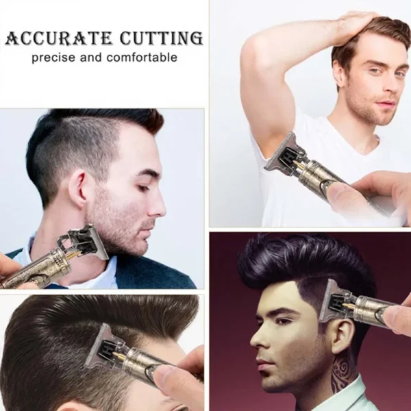 USB Rechargeable Electric Hair Clipper, Cordless Hair Trimmer Set For Hair Cutting, Professional Trimmer Shaver Trimmer Beard - Image 6