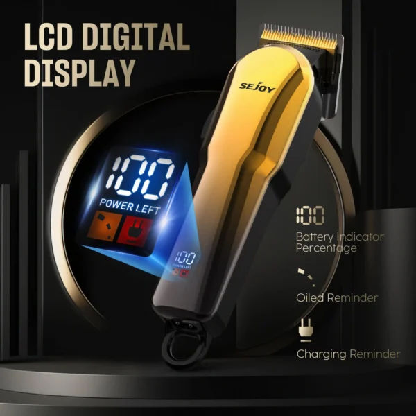 Sejoy Men's Hair Trimmer Multifunction Hair clippers for Body Head Hair Electric Beard Trimmer Shaver Rechargeable Grooming Kit - Image 2