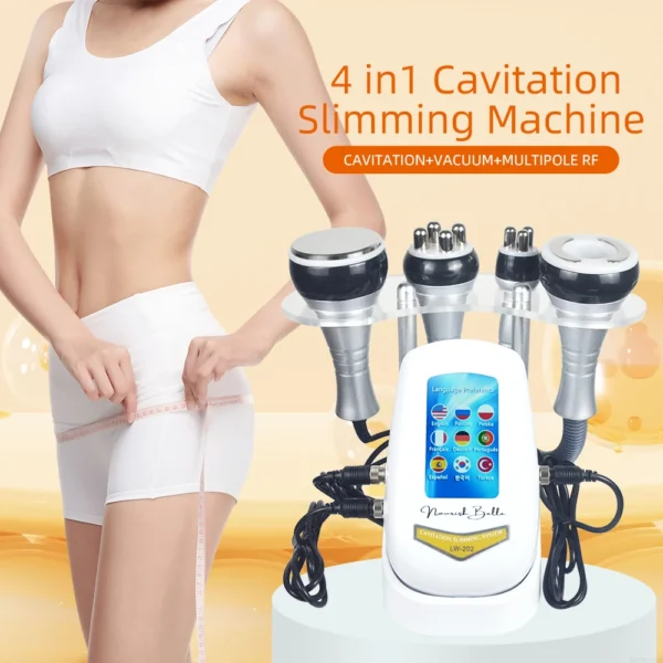 3/4-in-1 40K Body Slimming Massager Cavitation Machine Multi-Functional Device Face Body Tightening Lifting Beauty Salon