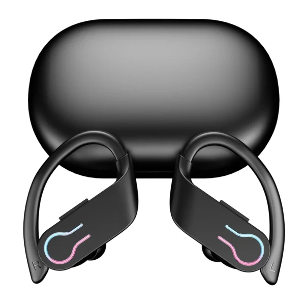 Bluetooth 5.3 Wireless Earbuds Sports Headphones with Earhooks Built-in Mic Earphones Waterproof Headphones Ear Buds for Sports - Image 5