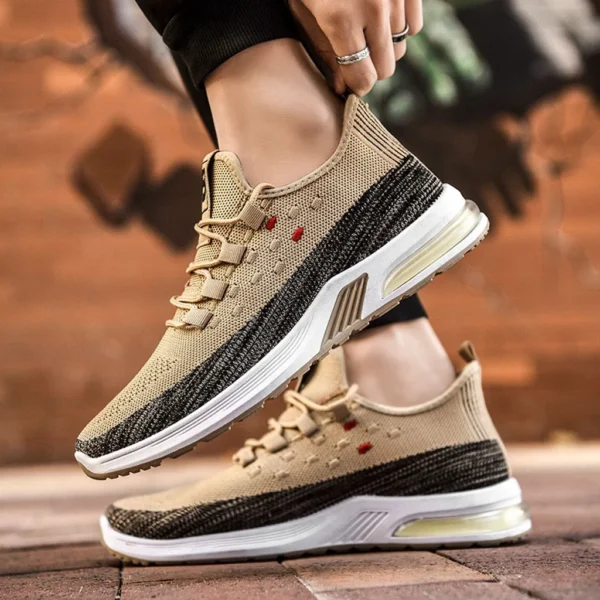 Men's Casual Shoes High Top Breathable Shoes Men Running Shoes Summer Sport Mesh Casual Sheet Mens Memory Foam Casual Shoes - Image 2