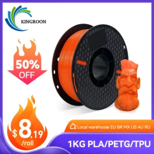 3D Printer Filament 1kg PETG PLA TPU 1.75mm 95A TPU 2.2LBS 3D Printing Plastic Material Eco Friendly No Bubble