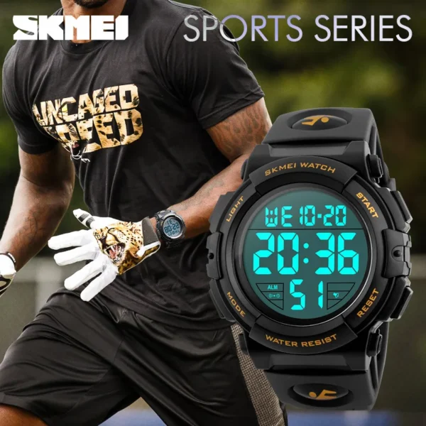 Skmei Multi-Functional Men's Electronic Watch Watch Children Primary and Secondary School Students Waterproof Sport Watch - Image 3