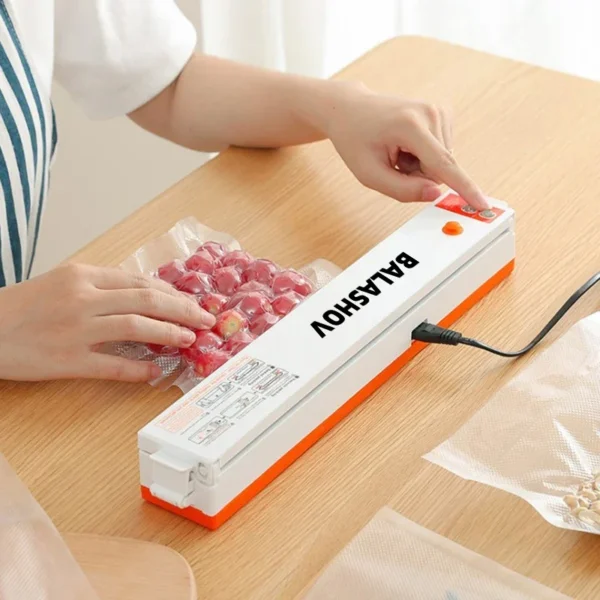 Eletric Vacuum Sealer Degasser Machine with 10PCS Vacuum Packaging Vinyl Bags Vacuum Food Sealer for Home and Kitchen Supplies - Image 4