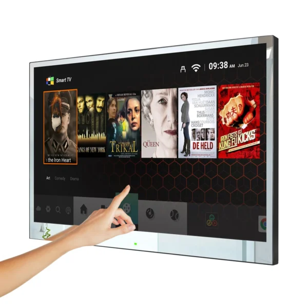 Souria 32 Inches 4K Smart Android Version Touchscreen Mirror Bathroom LED IP65 Waterproof TV Television WiFi ATV New