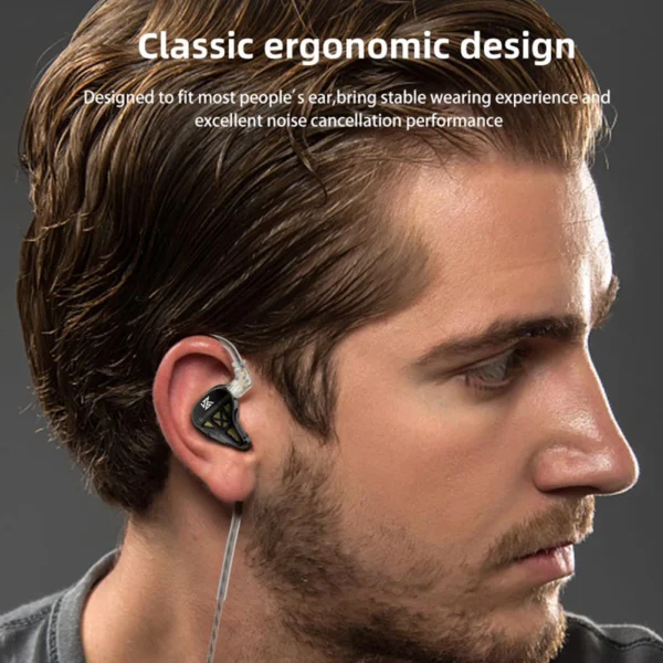 KZ DQS Professional In Ear Monitor Headphones Wired Earbuds with Noise Cancelling Bass for Music and Sports - Image 3