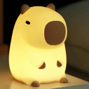 Capybapy Night Light, Silicone Lamp, 2 Gear Dimmable USB Charging, Nursery Bedside Lamp, for Home Bedroom Decor