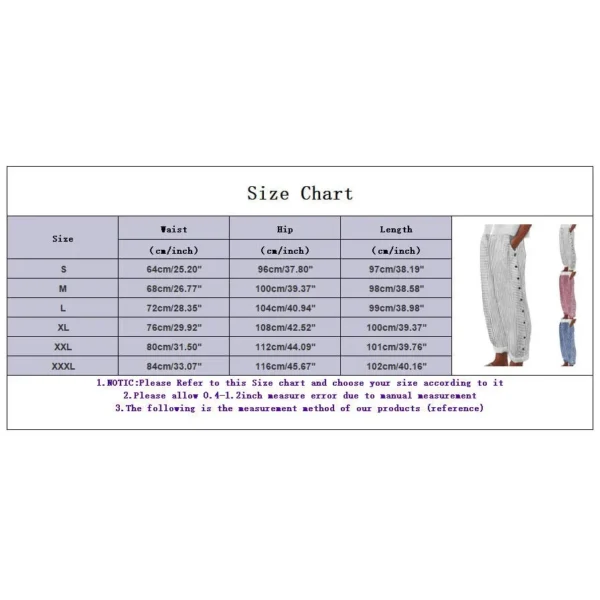 Long Linen Pants Women Women Summer Fashion Striped Print Button Casual Versatile Loose High Waist Yoga Dress Pants For Women - Image 6