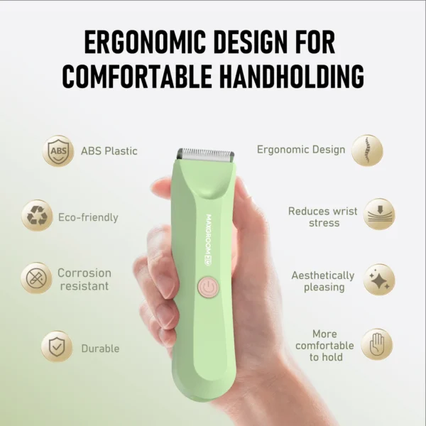 MAXGROOM Body Hair Trimmer Shaver for Men Ball Trimmer for Groin Pubic Replaceable Ceramic Blade Electric IXP7Waterproof Clipper - Image 5